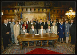 Bill Signing, gathered in Governor's office