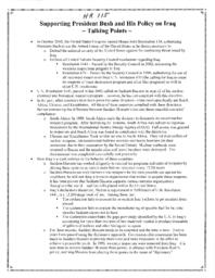 House Resolution 115, Supporting President Bush and His Policy on Iraq