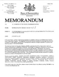 House Bill 220, Science and Math Teacher Loan Forgiveness