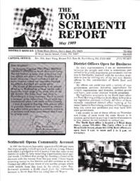 Tom Scrimenti Newsletters, 1989-1991