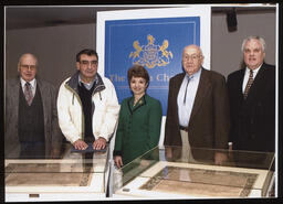 Featured left to right: Robert Weikel, James Scheffey, Rep. Mary Ann Dailey, Elmer Saylor, and Rep. Tim Hennessey. Standing near the Pennsylvania Charter.
