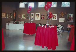Chester County Art Center, Campaign event, an empty art gallery before the event began.