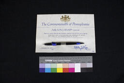 House Bill 1056 Bill Signature Pen