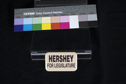 Campaign Pin, Hershey for Legislature