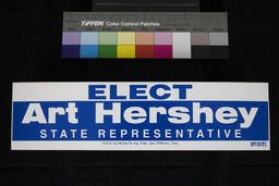 Bumper Sticker, Elect Art Hershey State Representative