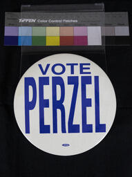 Campaign Pin, Vote Perzel