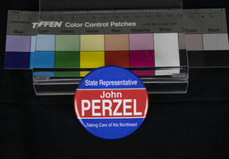 Campaign Pin, State Representative John Perzel Taking Care of the Northwest