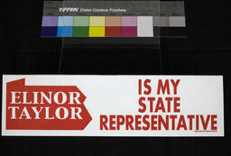 Bumper Sticker, Elinor Taylor is My State Representative