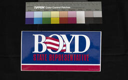 Bumper Sticker, Boyd State Representative