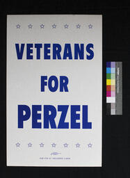 Campaign Poster, Veterans for Perzel