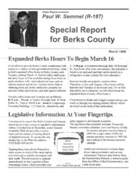 Newsletters, 1999