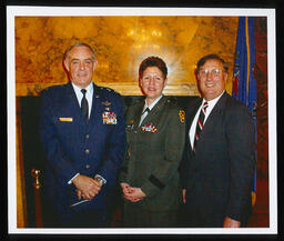 Rep. Paul Semmel with Brigadier General Jessica L. Wright who was selected as Pennsylvania's first woman to serve as the Adjutant General for Pennsylvania's National Guard.